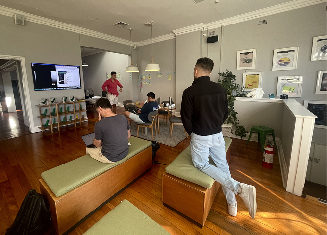 SoloStack workshop attendees building their businesses live