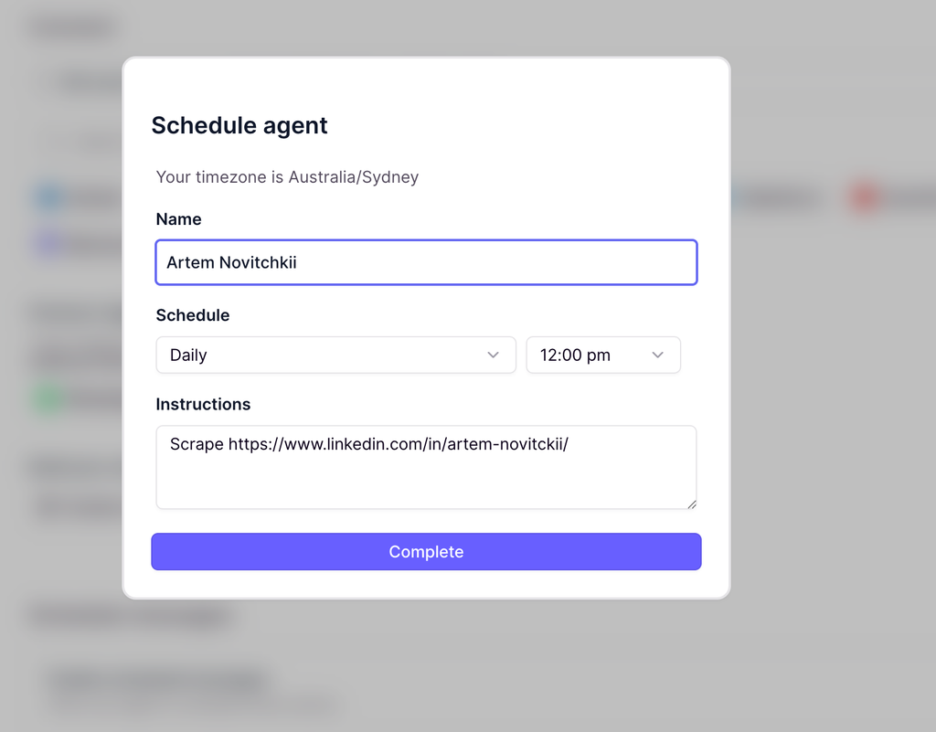 Trigger frequency settings