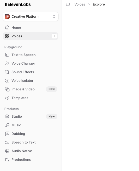 ElevenLabs voice cloning interface